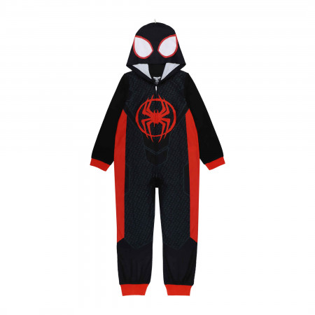Miles Morales Into the Spider-Verse Youth Hoodie Pajamas